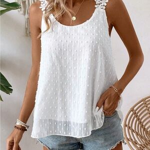 Elegant White Sleeveless Top